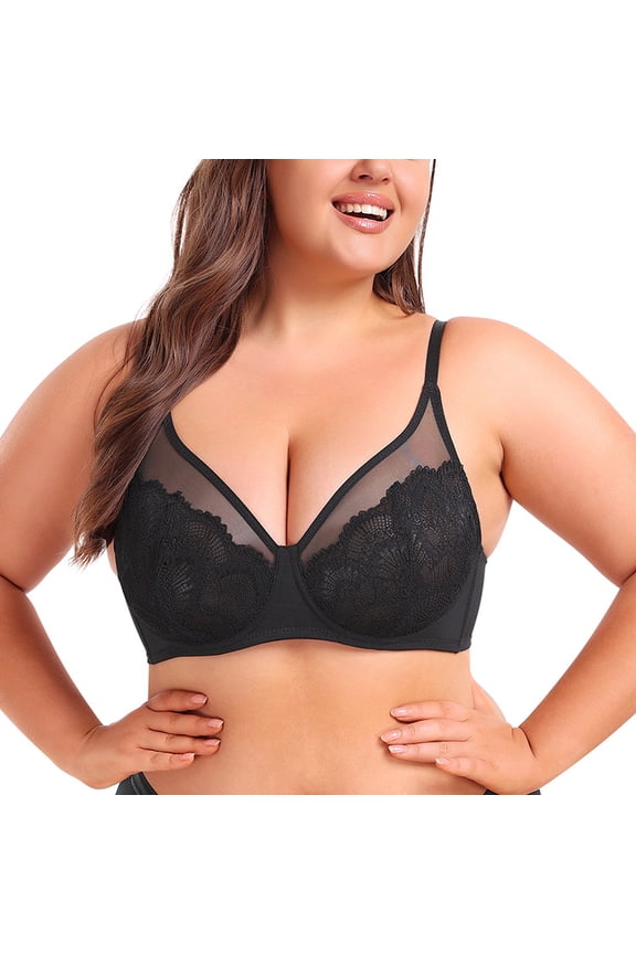 Bras for Women Lace Unlined Breast Minimizer Bra Full Coverage Bras