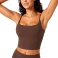 thumbnail image 1 of SMZ Butterlift Womens Scoop Neck Longline Sports Bra - U Back Adjustable Straps Workout Crop Tank Top with Built in Bra Yoga Sports Bra, 1 of 5