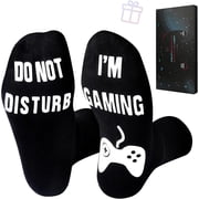 SMZ Do Not Disturb Im Gaming Socks,Christmas Stocking Stuffers Gifts For Men,Gamer Birthday Gifts For Teen Boys,Fathers,Dad,Son