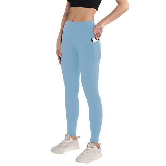SMZ Double-side Pocket High-waisted Yoga Pants Cropped Pants Nude Yoga Leggings