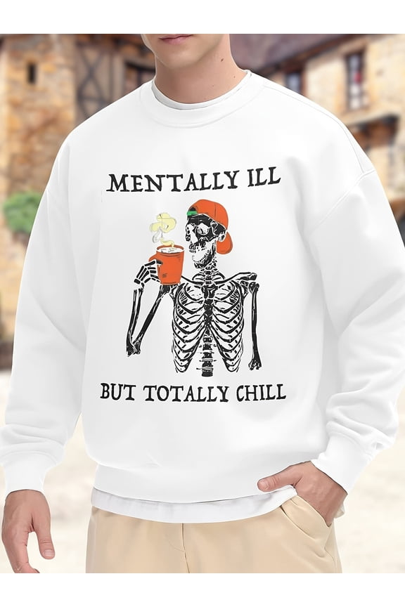 Ghost Graphic Tees, Unisex Printed Crew-neck Hoodie