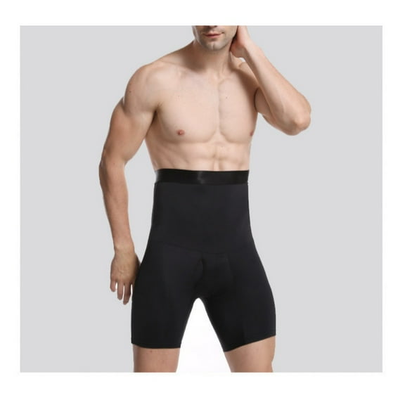 SMZ Men Shapewear Tummy Control Shorts Compression Underwear, High Waist Trainer Girdle Slimming Body Shaper Boxer Briefs