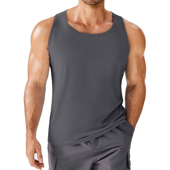 SMZ Men's Pure Cotton Vest Breathable Slim-fit Sports Foundation Hurdle I Loose Summer Thin Halter Undershirt