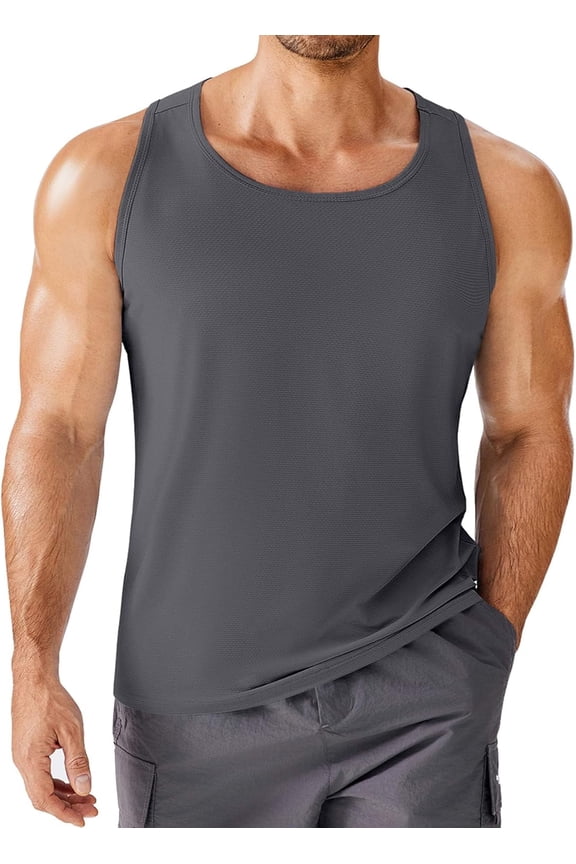 Men's Pure Cotton Vest Breathable Slim-fit Sports Foundation Hurdle I Loose Summer Thin Halter Undershirt