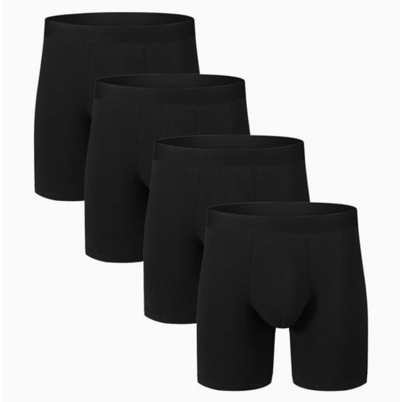 SMZ Men's Underwear Boxer Briefs Regular Long,Mens Boxer Briefs Underwear Men Pack Stretch Athletic Mens Underwear