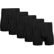 SMZ Mens Underwear Covered Waistband Boxer Briefs, 5 Packs