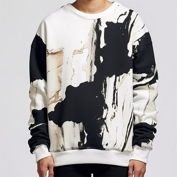 SMZ Printed Pullover Sweatshirt Long-sleeved Sweatshirt For Both Men And Women