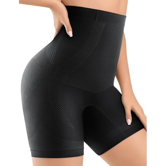 SMZ Women Shapewear Tummy Control High Waisted Body Shaper Shorts Girdles Thigh Slimmer