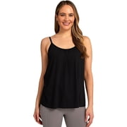 SMZ Womens Cool Flowy Bra Cami|Built-in chest strap | with Built-in Cups | Relaxed Fit | Adjustable Spaghetti Strap