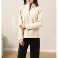 thumbnail image 1 of SMZ Women's Lightweight Warm Zip Up Long-Sleeve Soft Polar Fleece Jacket for Fall Winter, 1 of 5