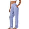 thumbnail image 1 of SMZ Women's Wide Leg Yoga Pant Comfy Loose Sweatpants High Waist Lounge Casual Athletic Pant Workout Joggers Pant, 1 of 5