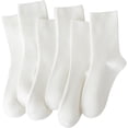 thumbnail image 1 of SMZ Womens Cute Crew Socks Casual Athletic Aesthetic Socks Neutral Cotton Socks for Women, 1 of 5