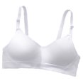 thumbnail image 1 of SMihono Adolescent Girls' Underwear, Female Students' Underwear, Soft and Comfortable Without Steel Rings, Women's Underwear White M, 1 of 2
