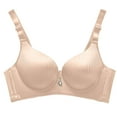 thumbnail image 1 of SMihono Ambrielle Bras for Women Sports Front Buckle No Underwire Daisy Bras MagicLift Full Figure Bra Push Up Support Bras Khaki 70A, 1 of 3