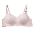 thumbnail image 1 of SMihono Big Girls Cotton Training Bras Wireless Light Padded A Cup Sports Bra Thin Style Small Chest Push Up No Steel Ring Underwear Bra Pink L, 1 of 8