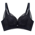 thumbnail image 1 of SMihono Bralettes for Women Push Up Seamless Sexy Lace Bra Full Coverage No Underwire Comfort Breathable Everyday Bras 2025 Black M, 1 of 7