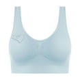 thumbnail image 1 of SMihono Bras for Women No Underwire Everyday T Shirt Bra Cute Star Heart Print Bralettes Back Smoothing Anti-Sagging Breasts Bralette Light Blue S, 1 of 6