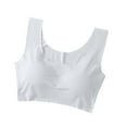 thumbnail image 1 of SMihono Breathable Bras for Women Full Coverage Seamless Back Smoothing T-Shirt Bra No Underwire Soft Comfortable Underwear White XXL, 1 of 7