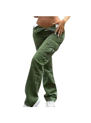 SMihono Young Girls Full Length Trousers Women's Cargo Pants Lightweight  Joggers Pants With Elastic Waist Outdoor Hiking Athletic Casual Pants Light
