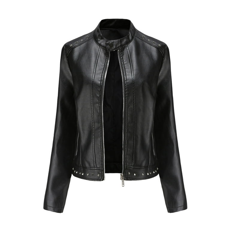 Solid Color Stand Collar Short Slim Long Sleeve Jacket Solid Color Stand Collar Short Slim Long Sleeve Jacket