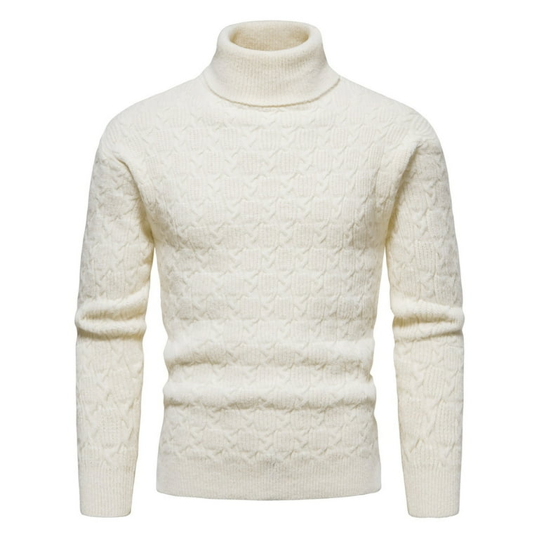 New Heap Turtleneck Solid Color Men's Sweater New Heap Turtleneck Solid Color Men's Sweater
