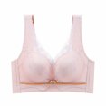 thumbnail image 1 of SMihono Comfort Bra Women Push Up Lace Wirefree Bras No Underwire Bralette Wide Shoulder High Support Sport Bras Pink 40, 1 of 4