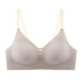 thumbnail image 1 of SMihono Comfortable Seamless Full Coverage Bra for Women Wireless Solid Color Bras with Soft Support Smooth Bralette Gray XL, 1 of 2