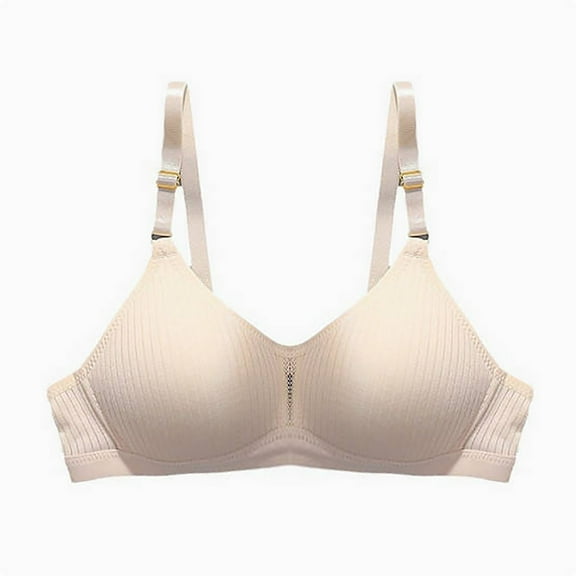 SMihono Fashion Bralettes for Women Lace Open Back White Sports Bra Girls Bras for Women High Support Sports Bra Tshirt Bras Beige L