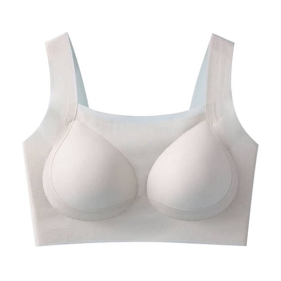 SMihono Fashion Comfy Seamless Bras for Women Support Push Up Comfort Breathable Bralettes Fashion Solid Everyday Bra Underwear Gray XL