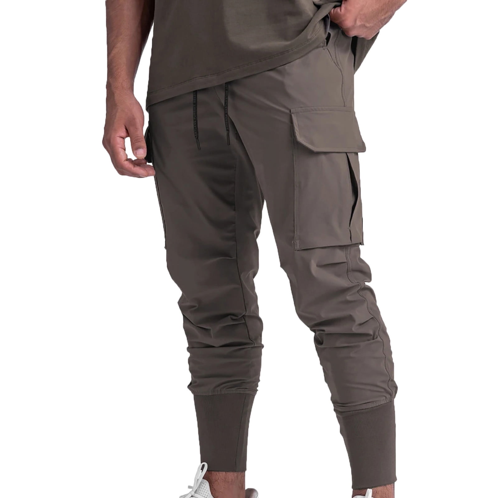 Cotonie Mens Sweatpants Solid Casual Jogger Pants Drawstring Outdoor  Fitness Pants Cargo Pants Trousers 