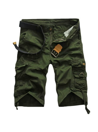 SMihono Deals Men's Plus Size Cargo Shorts Multi-Pockets Relaxed Summer  Beach Shorts Pants Jeans Workout Running Shorts Soft Cotton Flex Stretch  Training Knit Gym Cargo Shorts Army Green 14 