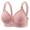 thumbnail image 1 of SMihono Fashion Plus Size Bras for Women Wireless Bras 2025 No Underwire Push Up Bras Seamless Supportive Full Coverage Everyday Bras Pink M, 1 of 9
