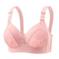 thumbnail image 1 of SMihono Fashion Push Up Bra for Women Seamless High Support No Underwire Anti Sagging Bra Full Coverage Wireless Side Breast Gather Bras Pink 36/80, 1 of 3