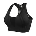 thumbnail image 1 of SMihono Fashion Racerback Sports Bras for Women High Impact Quick Dry Plus Size Workout Bras Mesh Breathable 2025 New Yoga Bras Black 16, 1 of 8