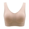 thumbnail image 1 of SMihono Fashion Seamless Sports Bras for Women No Underwire Comfortable Workout Bra Low Impact Active Everyday Bralettes Beige 10, 1 of 2