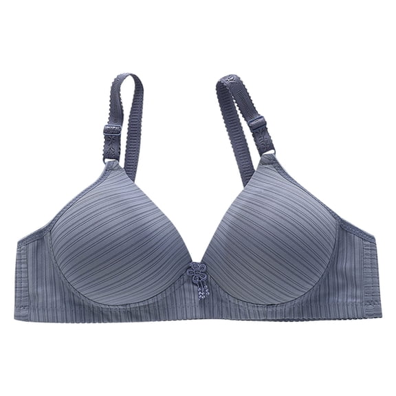 SMihono Fashion Sexy Bras for Women Comfy 2025 Solid V Neck Glossy Bra Thin Breath Comfort Daily Bras Comfy Built in Bra Underwear Light Blue 42