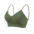 thumbnail image 1 of SMihono Deals Women Wireless Thin Straps Bras Anti Exposure Base Everyday Bra Comfy Breathable Sling Bra Fashion Beautiful Back Bra Green Free Size, 1 of 3