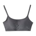thumbnail image 1 of SMihono Fashion Women's Cotton Bralette - Wireless Unlined Sleep Comfortable Seamless Cami Bra Backless Sexy Seamless Push-Up Everyday Bras Gray XL, 1 of 5
