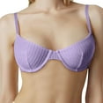 thumbnail image 1 of SMihono Fashion Women's Sexy 1/2 Cup Push-Up Bra Cotton Underwire Demi Shelf Bra Unlined Y2K Small Chest Gathering Bra Multicolor Purple 4, 1 of 3