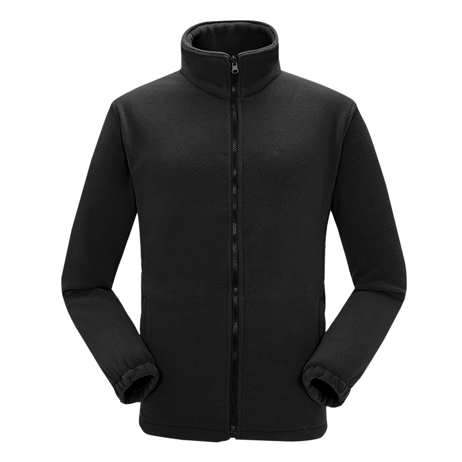 SMihono Deals Women's Warm Double-sided Fleece Jacket With Thickened  Outdoor Charging Jacket Inner Liner Winter Fall Hoodless Casual Outwear  Coats for Women 2023 Trendy Black 4 