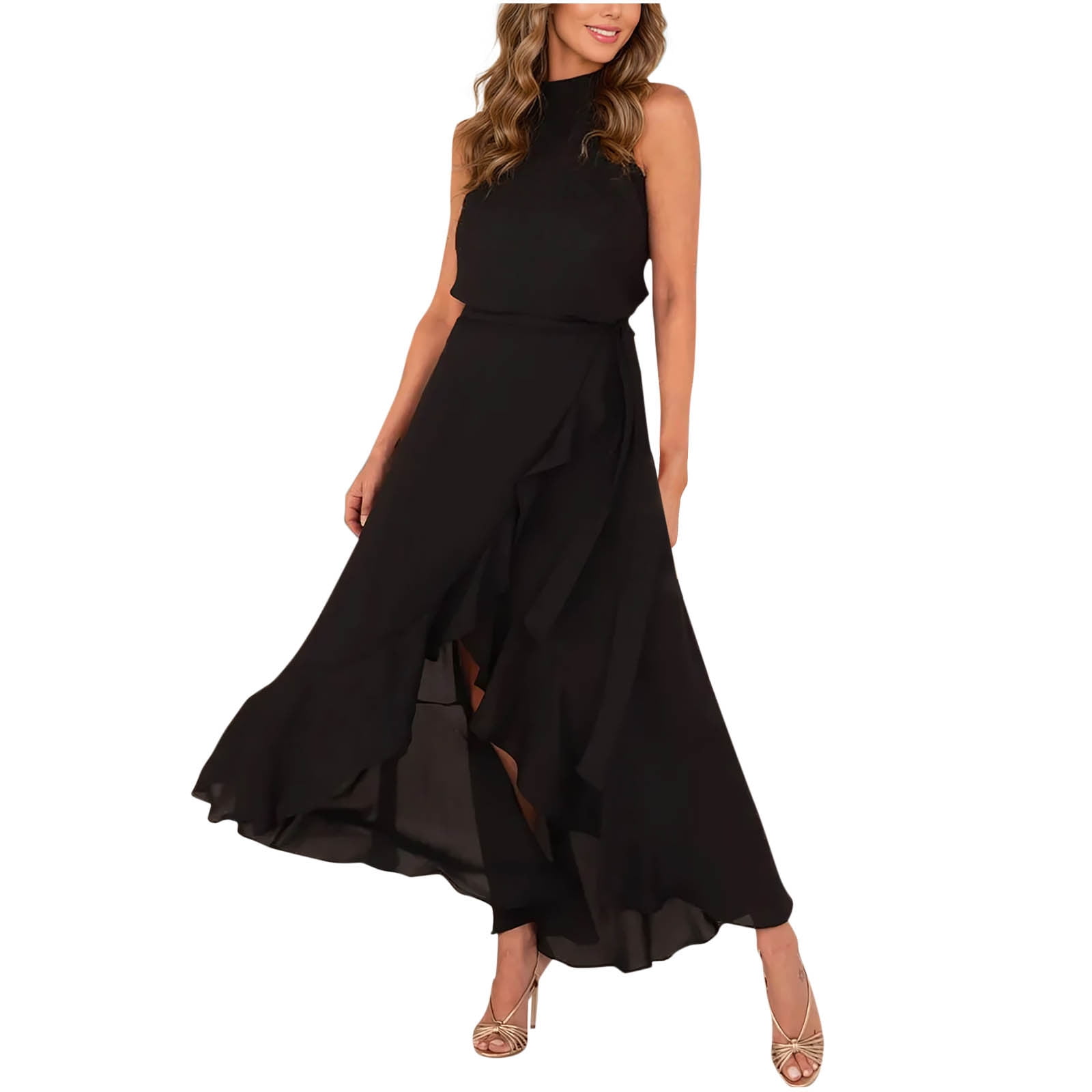 black umbrella dress for women EMILION BLACK CLASSY OFF SHOULDER MAXI DRESS