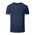 thumbnail image 1 of SMihono Fashion Mens T-Shirts Summer Cozy Clothes Solid Color Shirt Classic Staple Shirts for Men Waterproof And Antifouling Tops Crew Neck Workout Pullover Short Sleeve Tee Tops Blue 12, 1 of 8