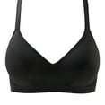 thumbnail image 1 of SMihono Full Coverage Bras for Women Comfortable Breathable Everyday Underwear Plus Size Gathered Suspender Bra without Steel Black 14, 1 of 4
