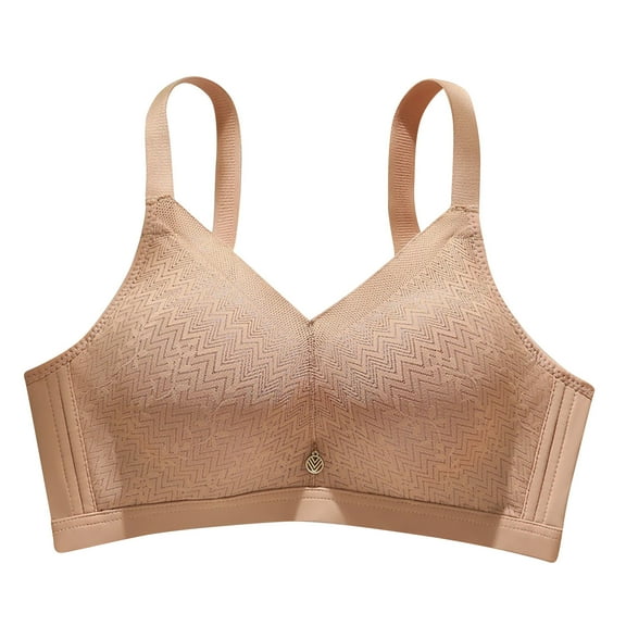 SMihono Lace Mastectomy Bra Pocketed Bra for Breast Forms Push-up Armpit Oversized Control Wireless Bra Sports Bra Khaki 34