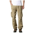 thumbnail image 1 of SMihono Men's Cargo Pants Fashion Casual Slim Multi Pocket Straight Pants Outdoor Assault Pants Sports Pants Rugged Stretch Jogger Utility Sweatpants Summer Autumn 2024 Trendy Pants Yellow 12, 1 of 6
