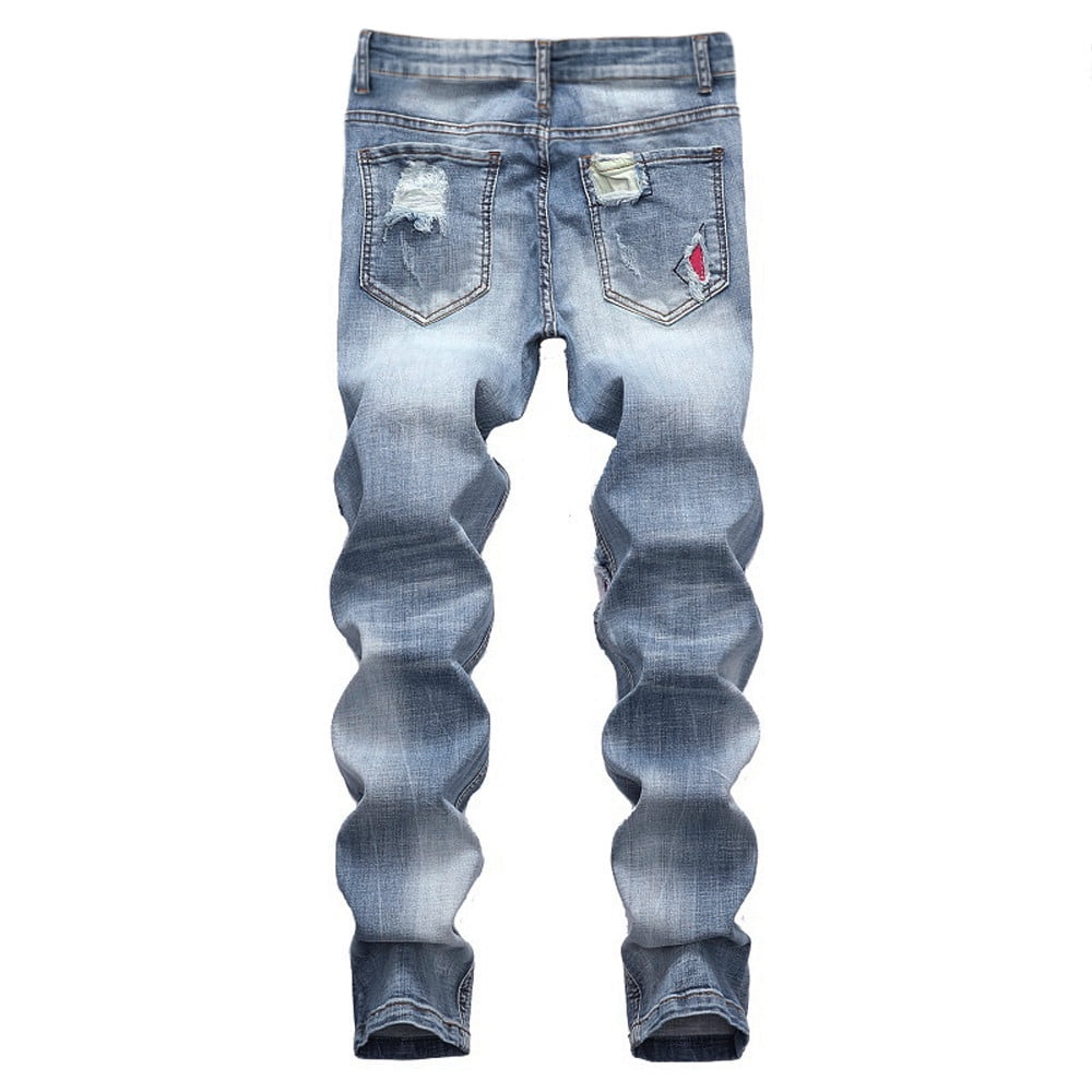 Men Fleece Jeans Pants Men Joggers Harem Jean Thermal Trousers | Plus size  mens pants, Cargo jeans, Denim joggers
