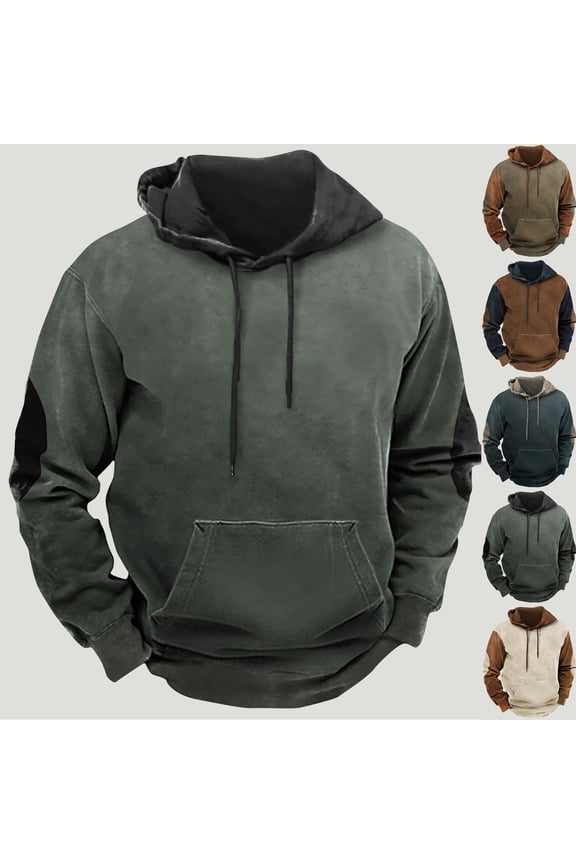 Men's Oversized Drawstring Hoodie Pockets Cozy Sweatshirts with Graphic Color Block Pure Pullover Hooded Neck Tees Formal Comfy Loose Fit Casual Flowy Tops Fashion 2023 Trending Beige 6