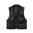 thumbnail image 1 of SMihono Men's Thin Sports Multi-bag Quick-drying Loose Vest Mountaineering Tooling Outdoor Vest Jackets Trendy Sleeveless Hoodless Casual Outwear Jackets Gifts for Boyfriend 2024 Black 12, 1 of 3