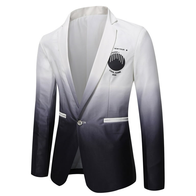 SMihono Men's Trendy Blazer Corduroy Jacket Suit Long Sleeve Tuxedo Slim  Fit Solid Sports Business Pocket Work Office Lapel Collar Formal Button  Front