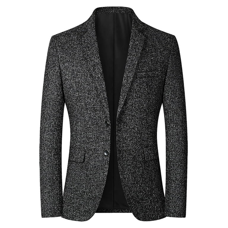 Men Formal Blazer Jacket Coat Wedding Business Button Slim Fit Suit Tuxedo  